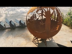Rustis Merah atau Disesuaikan Camping Fire Pit Ball -Portable,Rust-Buktinya & Mudah Untuk Mengumpulkan