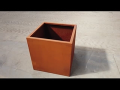 Pekebun Pot Bunga Taman Luar Ruangan Kustom Logam Besar