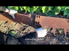 Tepi Rumput Baja Corten yang tidak berkarat 2,4m Tepi Taman Baja Berkarat