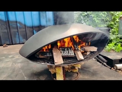 Diameter 600mm Fire Pit Kayu Membakar Dekorasi Indoor Menggantung kayu perapian